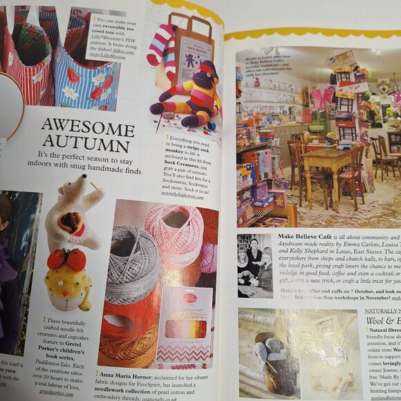 Mollie Makes Issue 6 UK 2011 Magazine Autumn Fruits Harvest Craft Projects - Picture 5 of 13